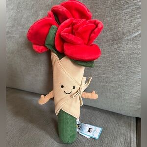 Jellycat Amusables Rose Bouquet with Tags